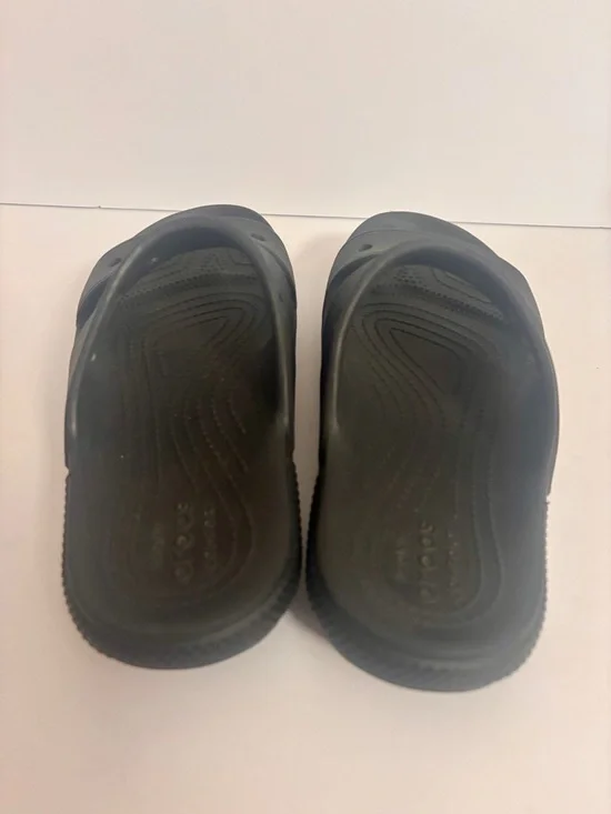 Crocs Classic 2 Strap Sandals Black Unisex M5 W7 - Picture 4 of 7